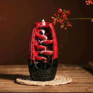 Ceramic Backflow Waterfall Incense Burner